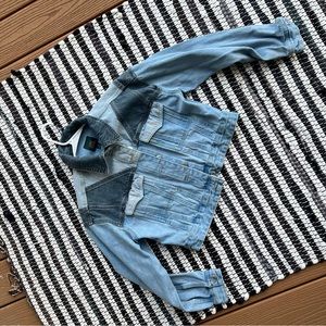 multi tone jean jacket